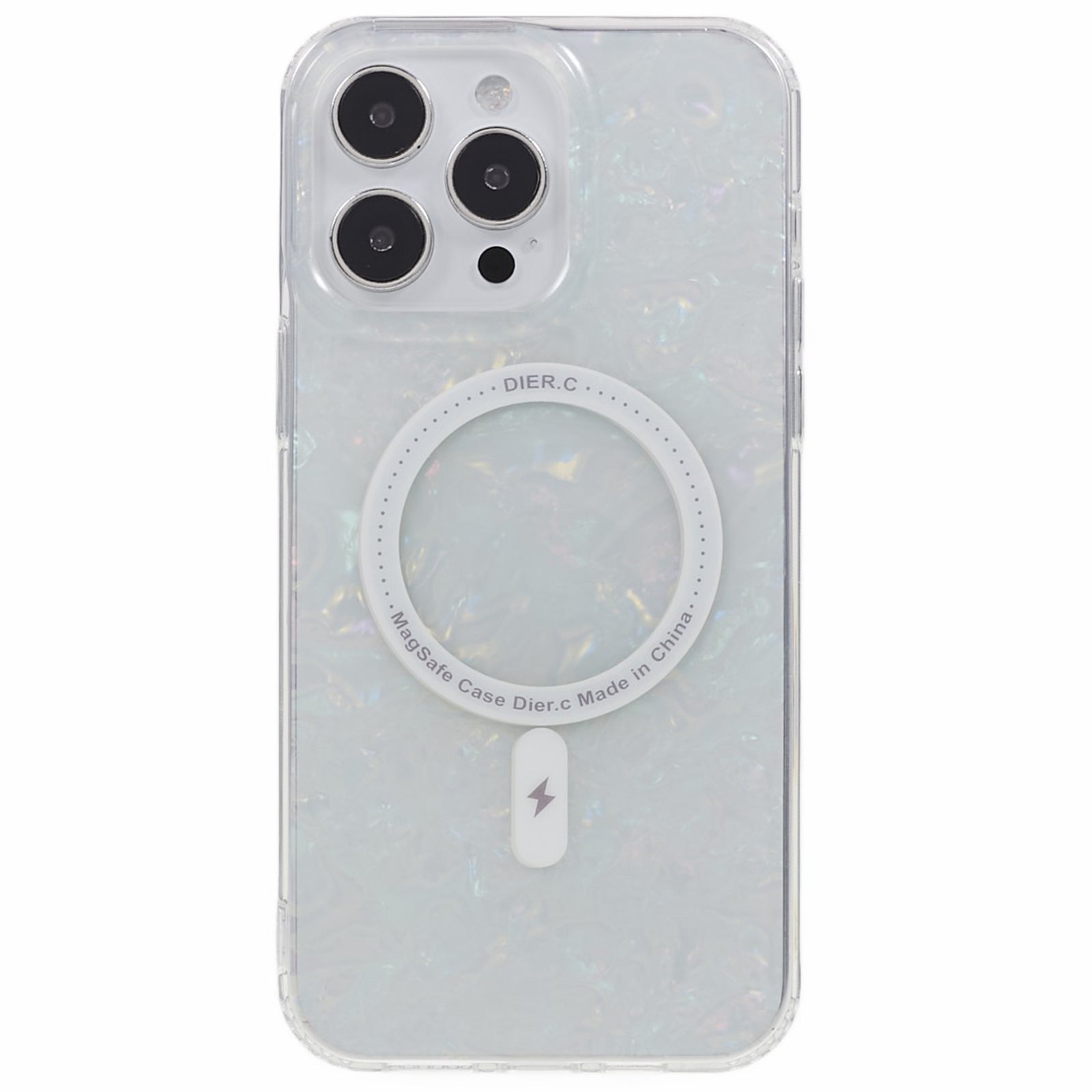 DIER COLOUR PC TPU Cover for iPhone 14 Pro Shell Pattern Phone Case Compatible with MagSafe DIER COLOUR PC TPU Cover for iPhone 14 Pro Shell Pattern Phone Case Compatible with MagSafe